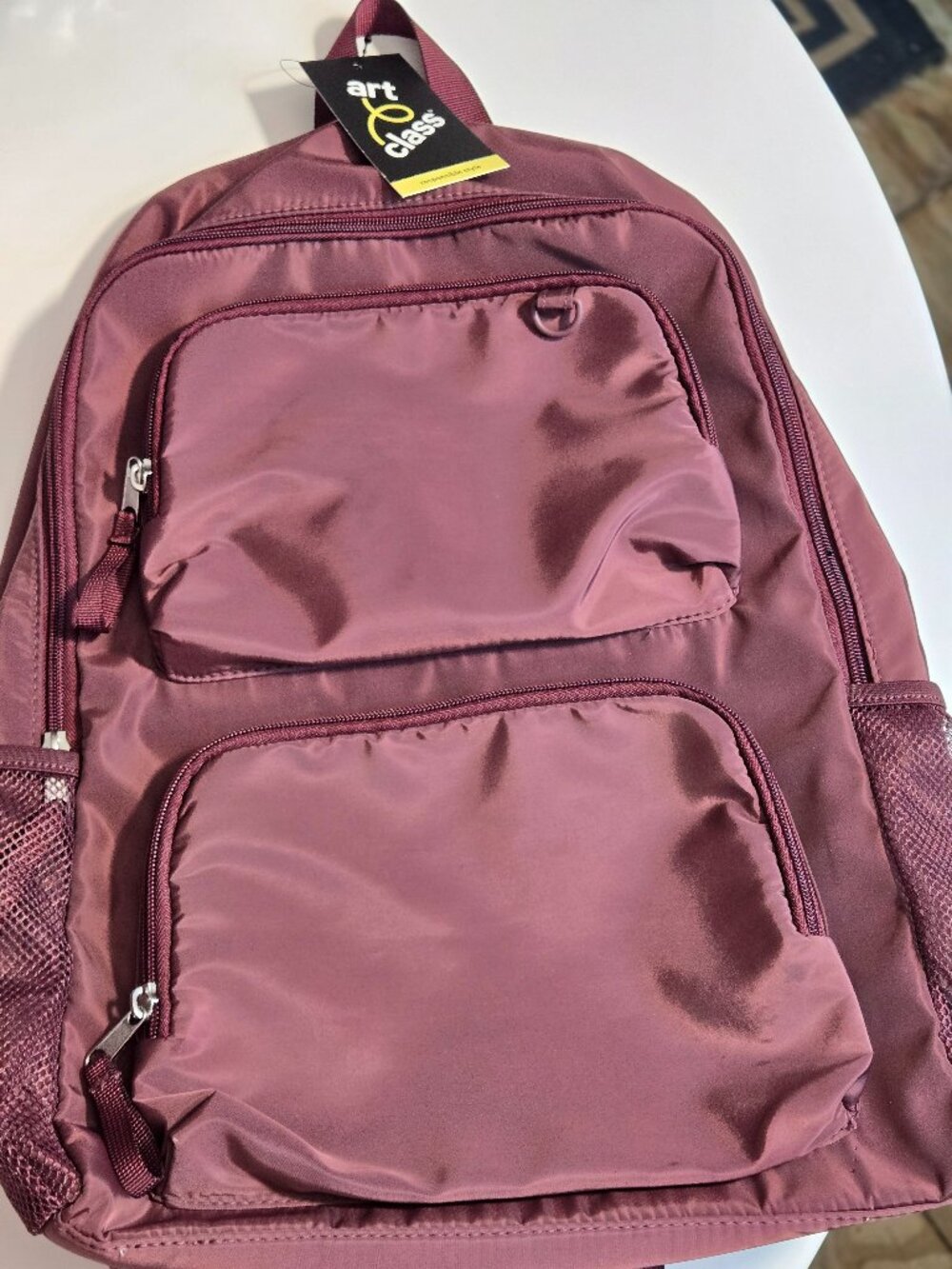 Art Class Burgundy Backpack Bookbag School Travel Laptop Bag NWT Target